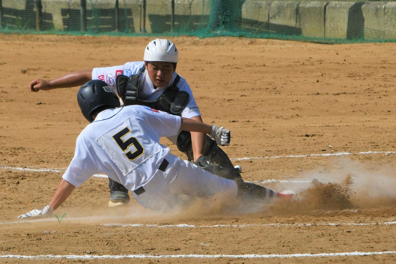 香取ピグレッツJrの高樹は栃木南・櫻井の生還を阻止