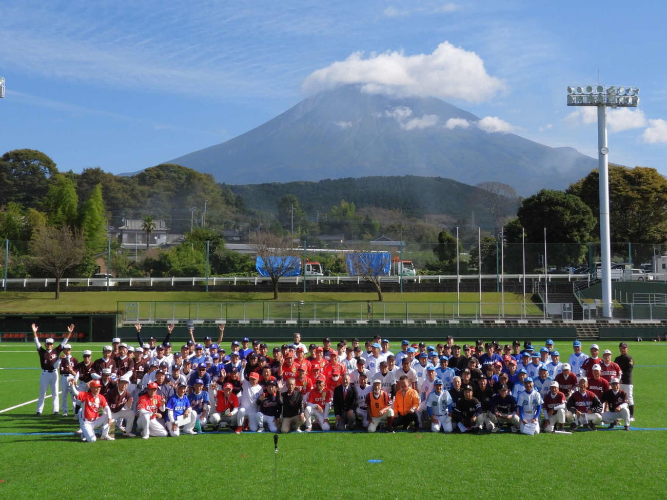 富士山を見ながらの爽快な大会