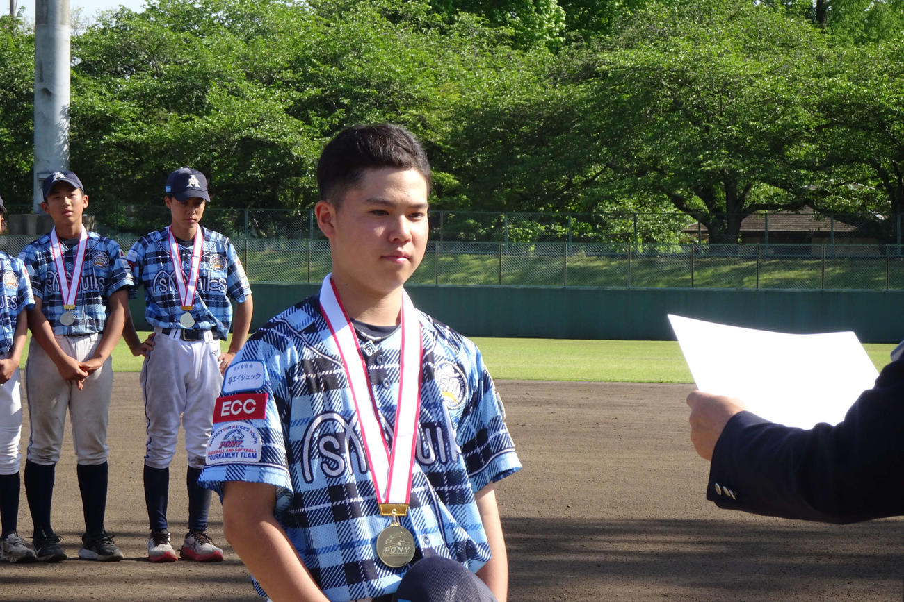 最優秀選手のSK・佐川槙太朗