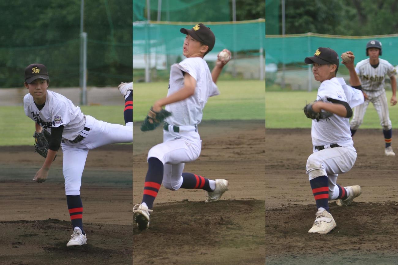戸田東の左から佐藤、輿水、高橋
