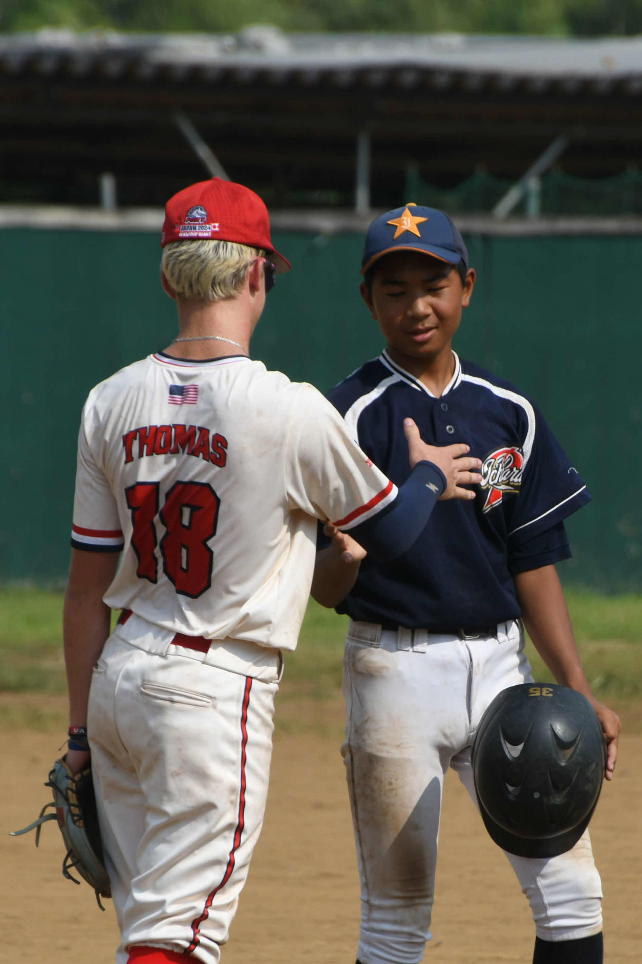 試合中でも意気投合！