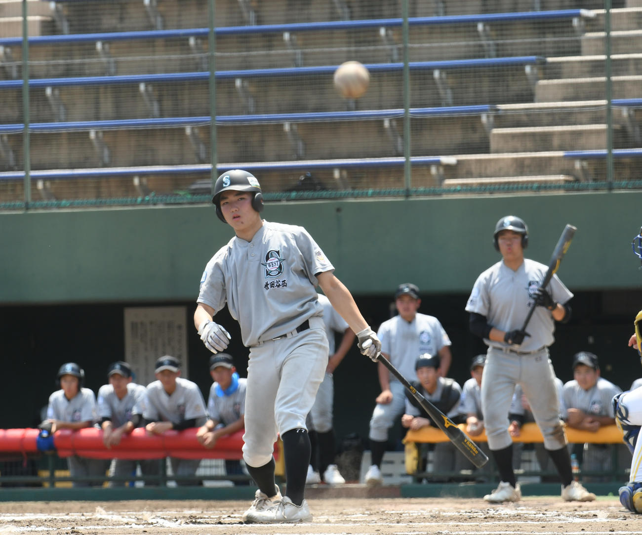 元木選手の打球がカメラに向かって飛んできました…ネットがあってよかった