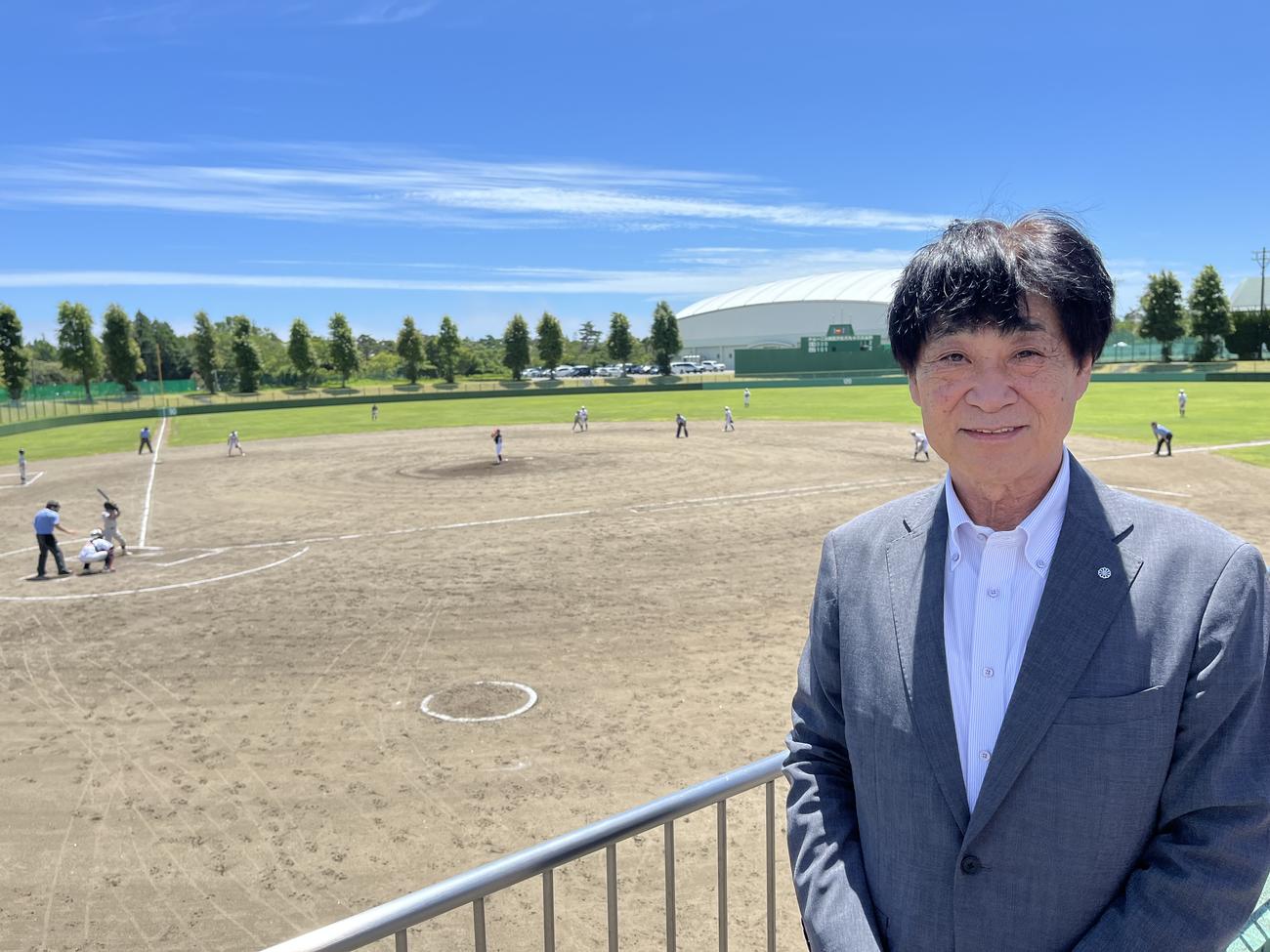 富岡町の山本町長は感慨深げに観戦した