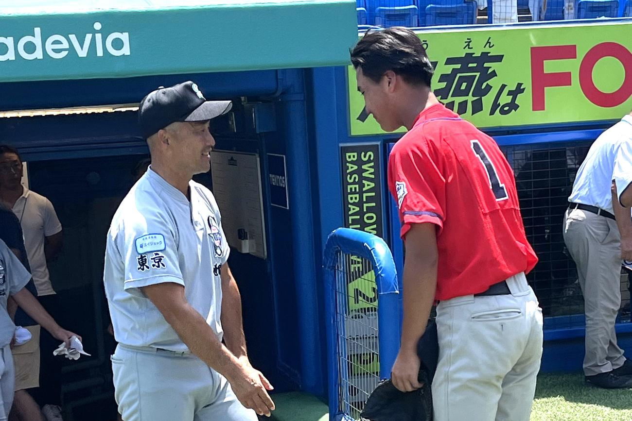準決勝終了後、浦安の皆川は世田谷西の吉田監督に事情を説明した