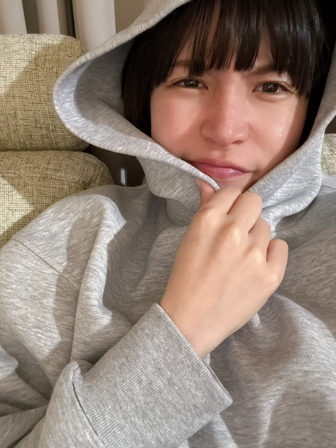 的中はしたものの、渋い表情の飯田あすか