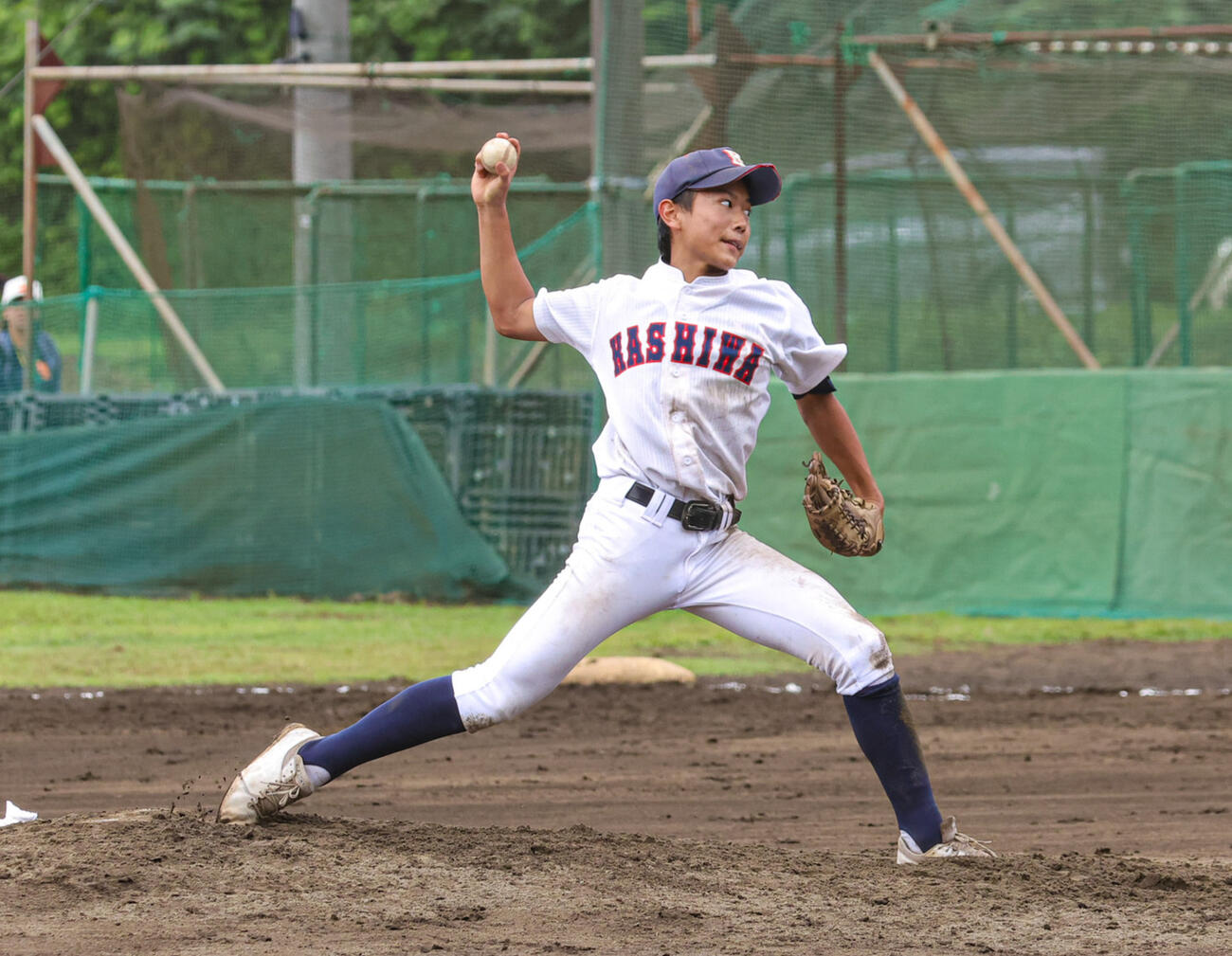 初登板で好投した柏・佐藤遼