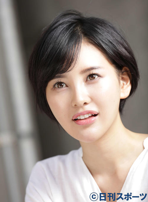 決意を語る兒玉遥（撮影・中島郁夫）