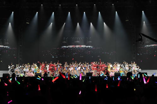 「AKB48　Group　Asia　Festival　2019　in　SHANGHAI」に出演した国内外の48グループ（C）AKS