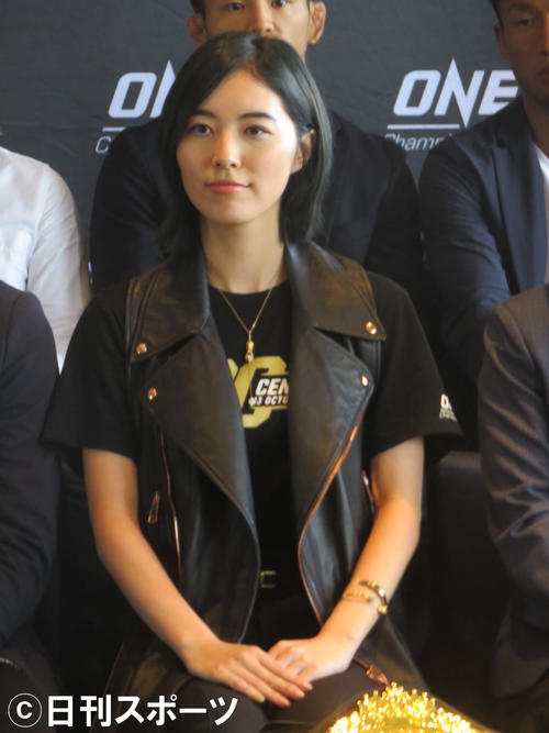「ONEチャンピオンシップ」の発表会見に出席した松井珠理奈