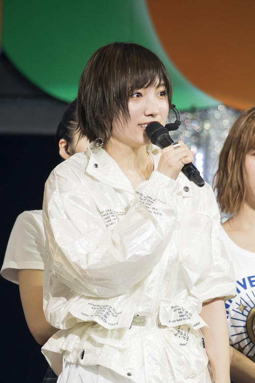 NMB48の結成9周年コンサートで、あいさつする太田夢莉　（Ｃ）NMB48