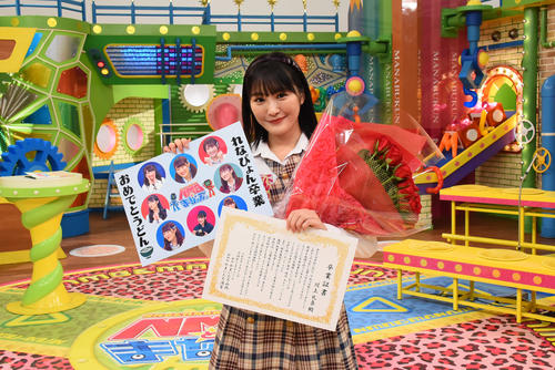 グループ卒業に先立ち、「NMBとまなぶくん」の最終収録を終えた川上礼奈