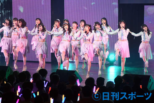 約1年9カ月ぶりの単独コンサートを行ったNGT48（撮影・大友陽平）