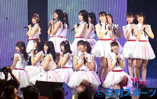 約1年9カ月ぶりの単独コンサートを行ったNGT48（撮影・大友陽平）