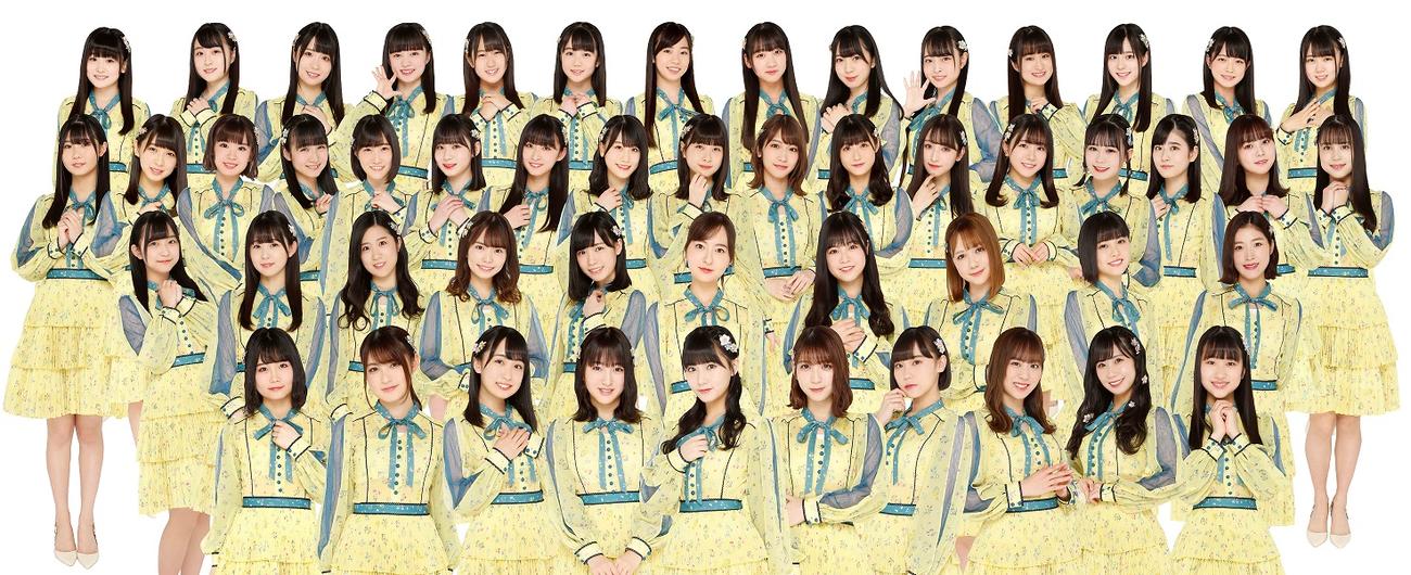 約1年ぶりのシングル発売が決まったHKT48（C）AKS