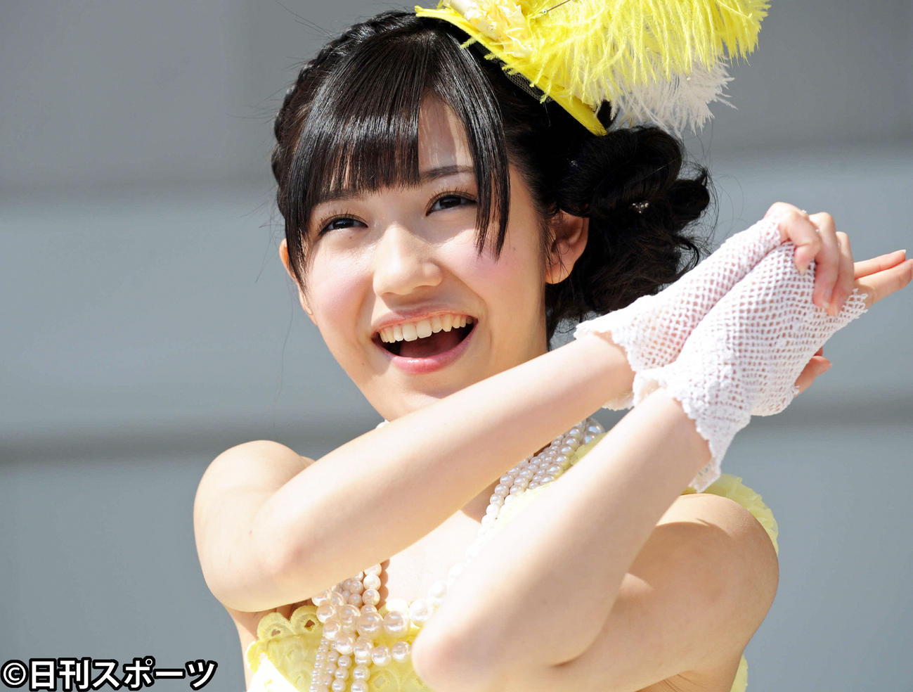 「シンクロときめき」発売記念ソロライブ　でファンのハートをねらい撃つ渡辺麻友（２０１２年３月２０日撮影）