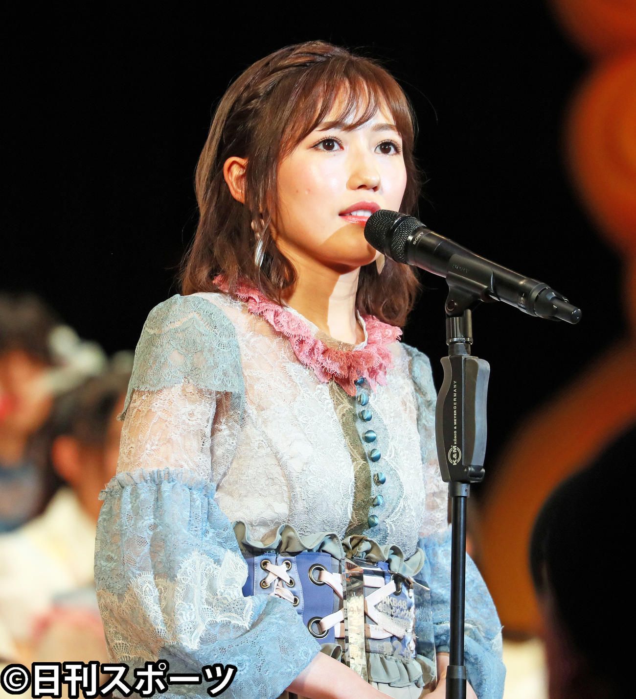 第９回ＡＫＢ４８選抜総選挙開票イベント　２位の渡辺麻友（２０１７年６月１７日撮影）