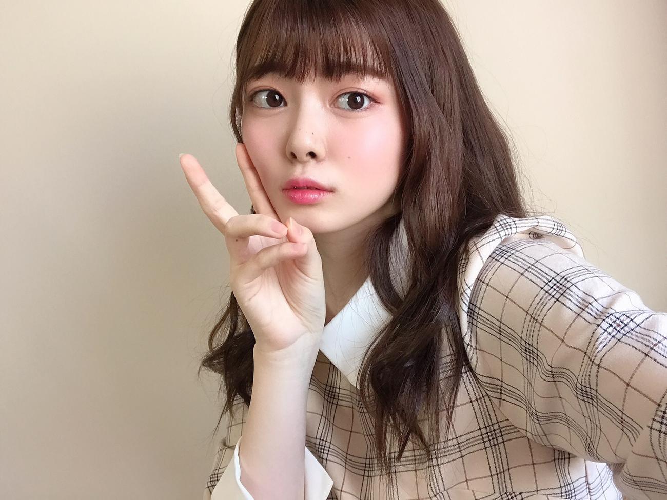 リモート対談に応じたNGT48角ゆりあ