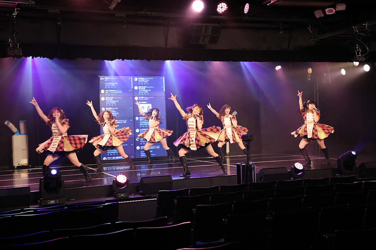 約3月ぶりの劇場公演を配信限定で行ったSKE48チームSメンバー