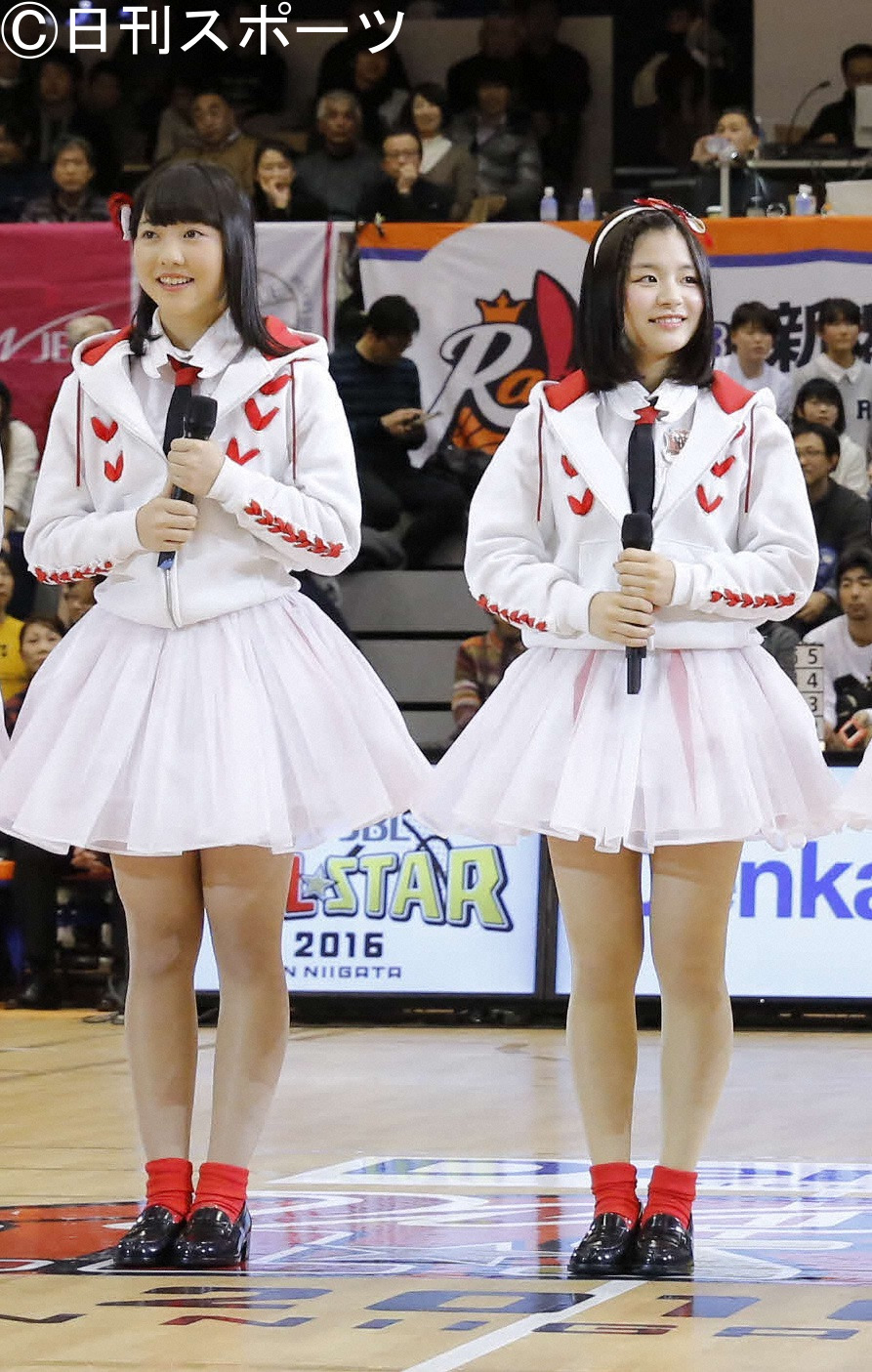 16年1月、女子バスケットボールオールスターのハーフタイムショー出演