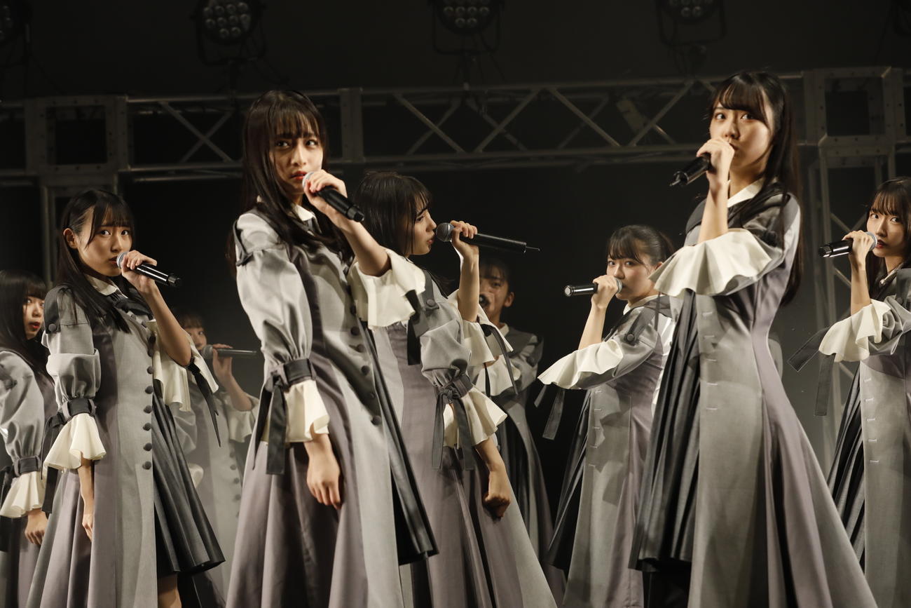 「思い出せる恋をしよう」発売記念オンラインイベントを行ったSTU48(C)STU／KINGRECORDS