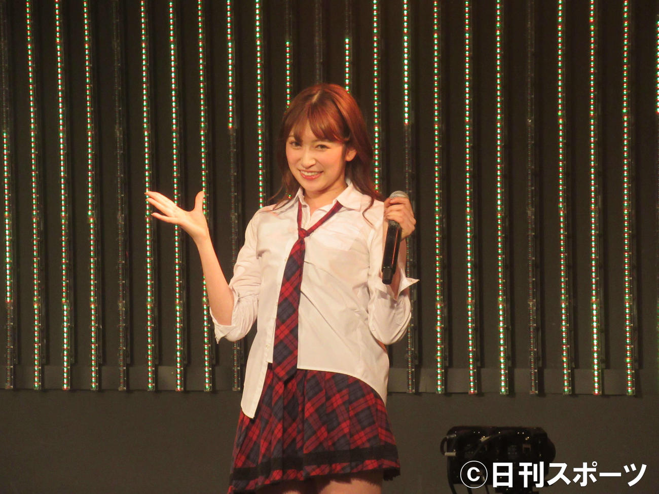 「結成10周年特別公演」で、NMB48の24枚目シングルのセンターを務めることが発表された吉田朱里（撮影・星名希実）
