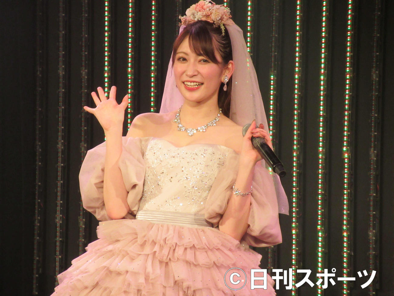 卒業公演を行った吉田朱里（撮影・星名希実）