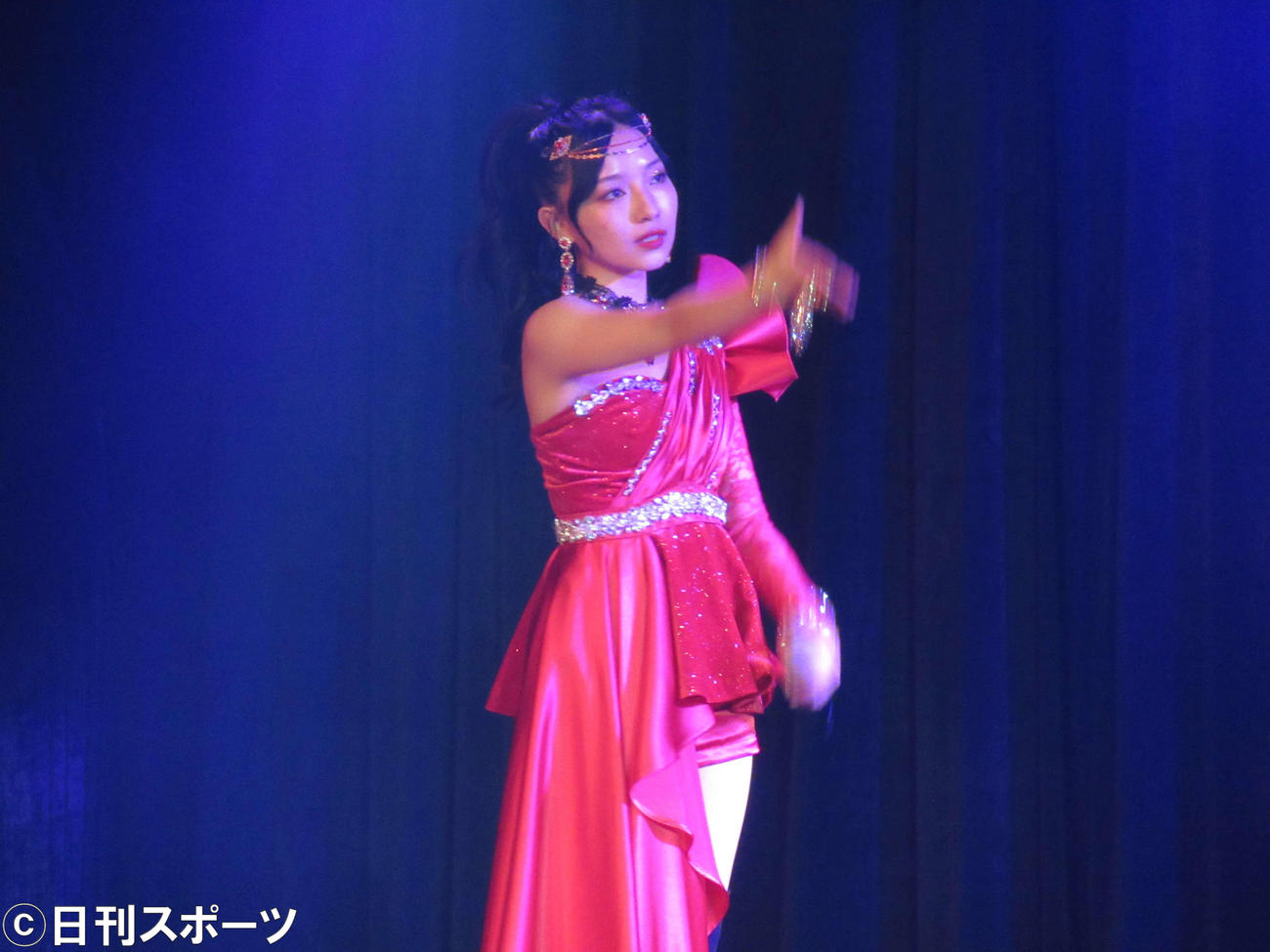 卒業公演を行った村瀬紗英（撮影・星名希実）