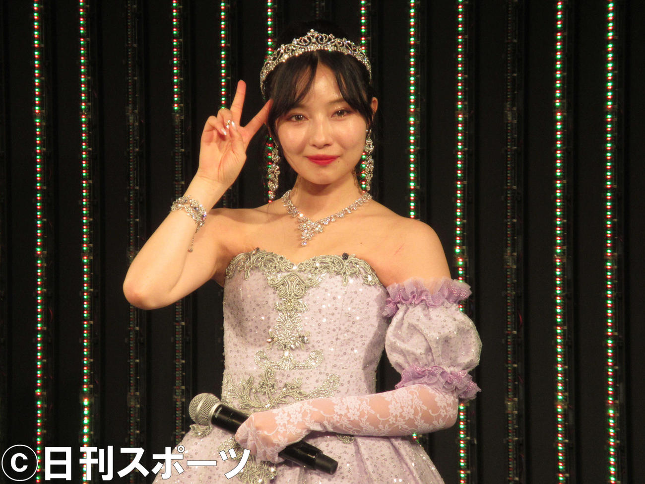 卒業公演を行った村瀬紗英（撮影・星名希実）