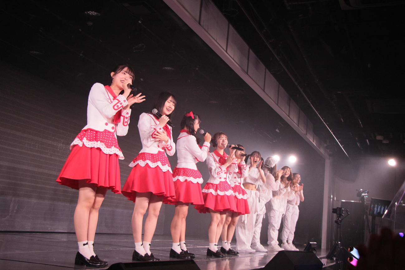 NGT48劇場5周年記念公演を行ったNGT48（C）Flora