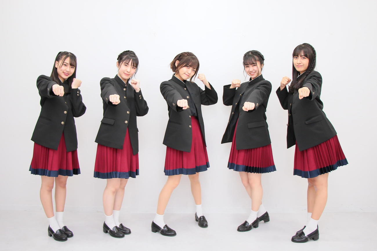 レギュラー番組もスタートし活動の幅を広げている「NGT48らーめん部」。左から富永夢有、大塚七海、中村歩加、真下華穂、小見山沙空