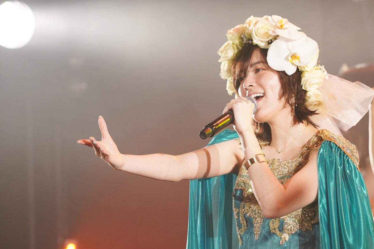 卒業公演でドレス姿で歌うSKE48松井珠理奈（c）2021 Zest,Inc.