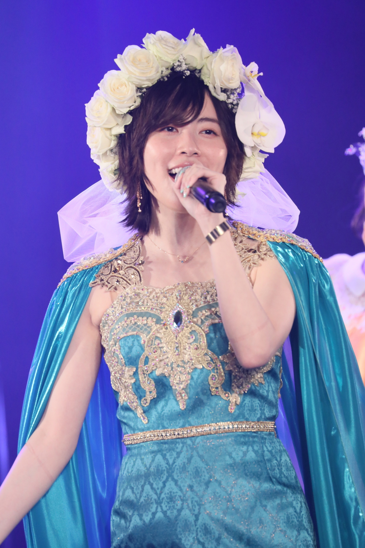 卒業公演でドレス姿で歌うSKE48松井珠理奈（c）2021 Zest,Inc.