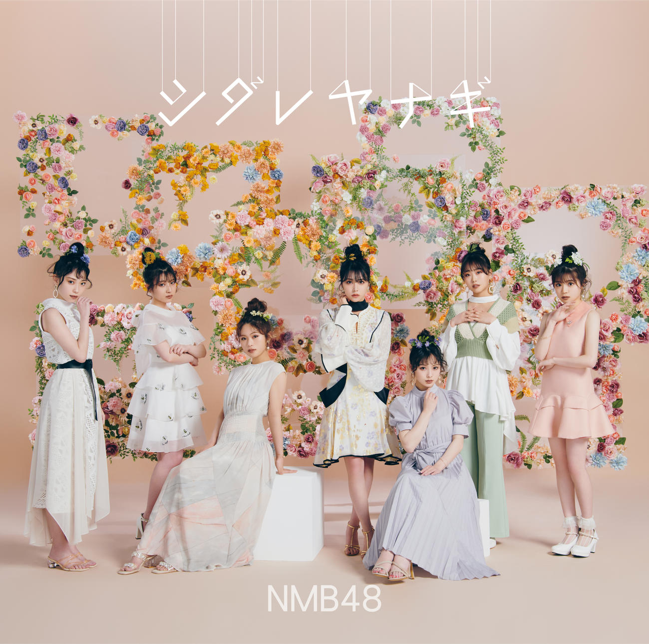 NMB48最新シングル「シダレヤナギ」タイプAのジャケと写真（C）NMB48