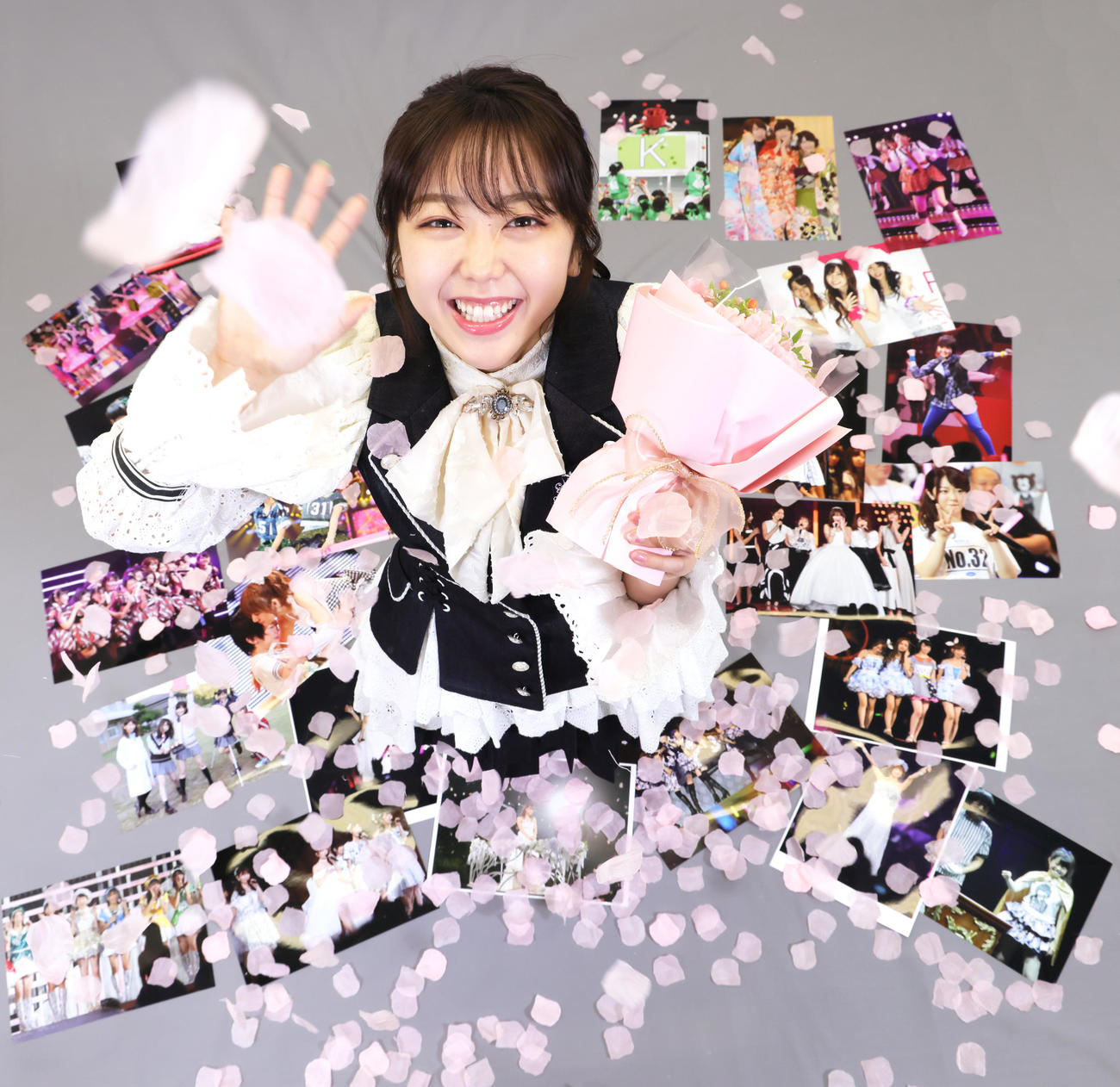 卒業を前に思いを語ったAKB48の峯岸みなみ（撮影・足立雅史）