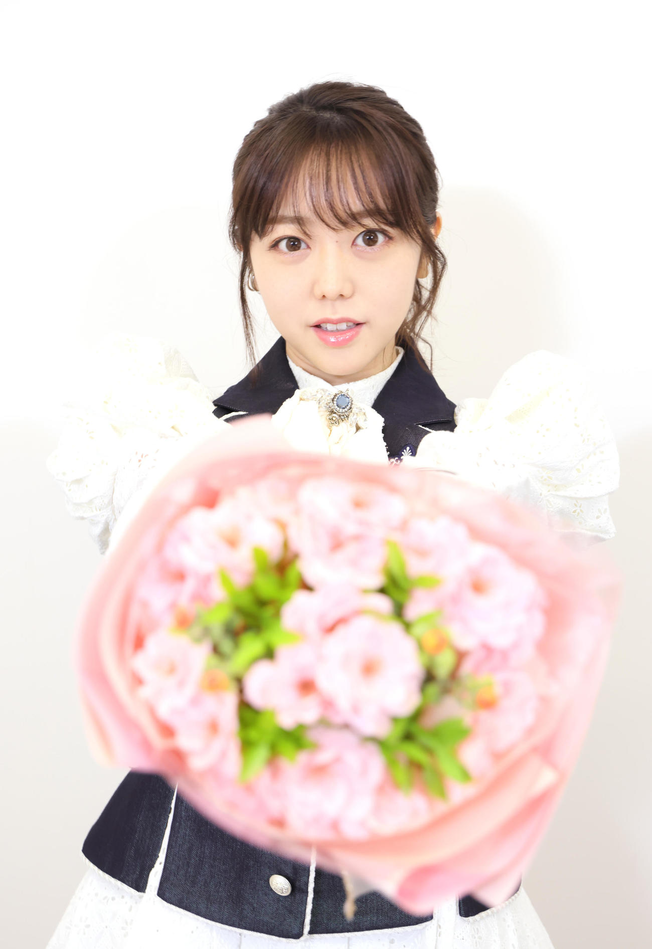 卒業を前に思いを語ったAKB48の峯岸みなみ（撮影・足立雅史）