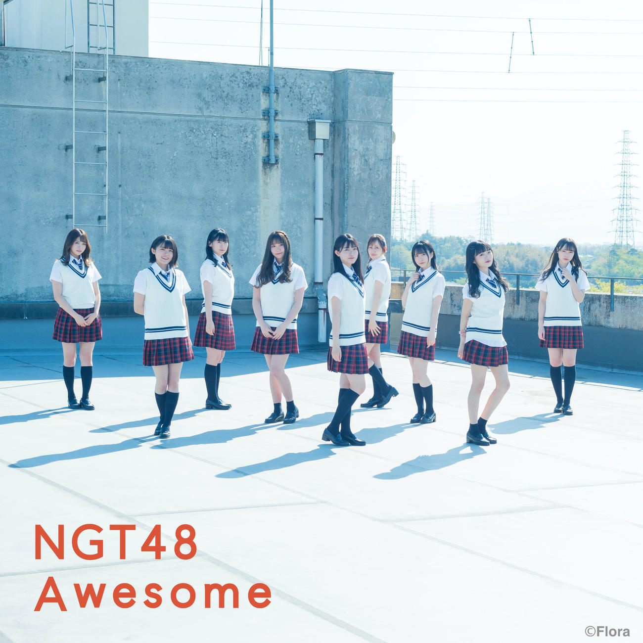 NGT48の新シングル「Awesome」Type－Aのジャケット写真（C）Flora