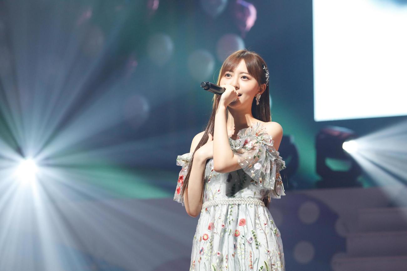「HKT48コンサート　みんな　元気にしとった？」昼公演で歌う森保まどか（c）Mercury