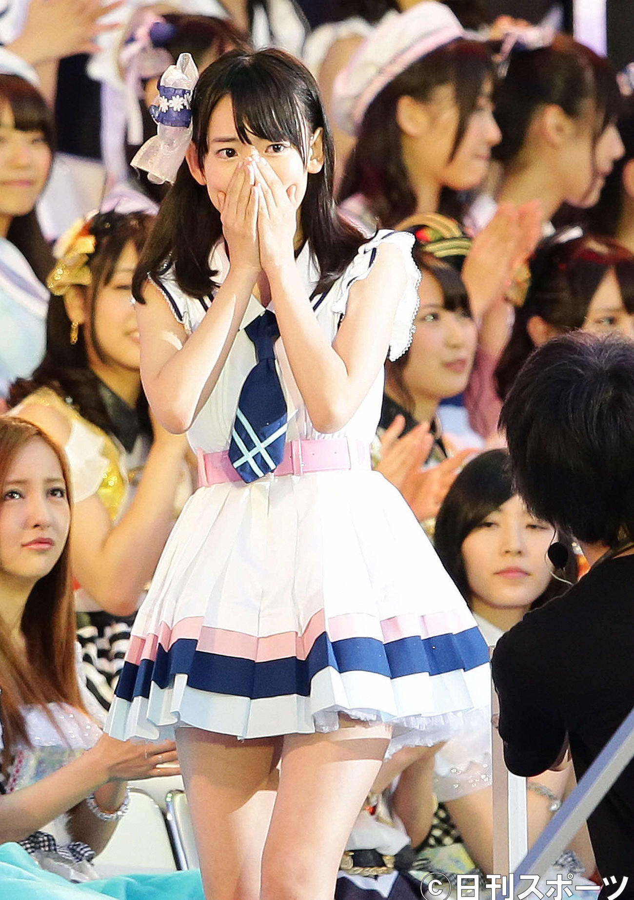 第5回AKB48選抜総選挙開票イベント　25位の宮脇咲良（2013年6月撮影）