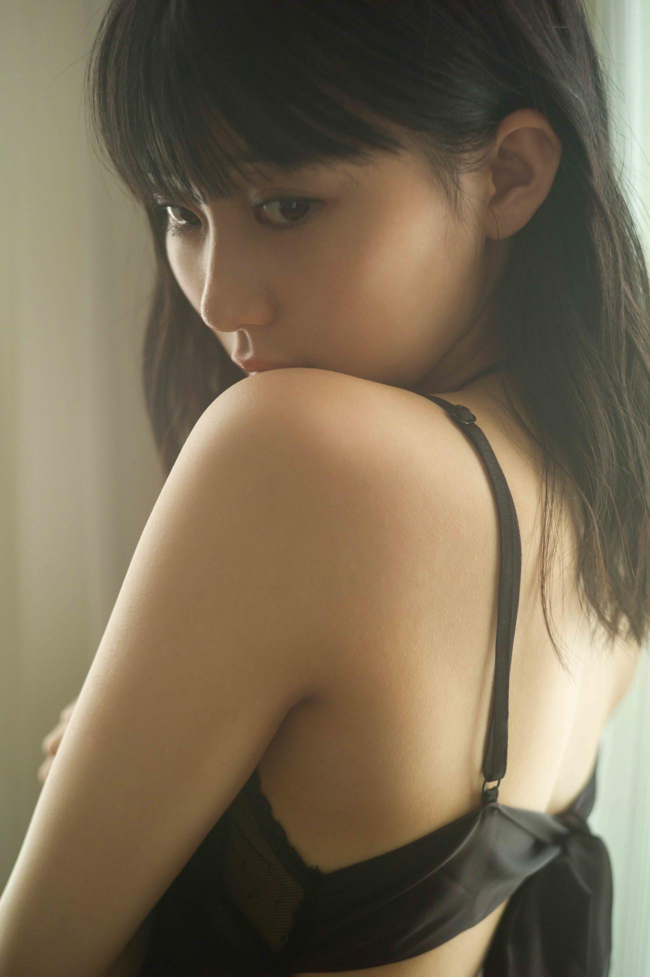 ファースト写真集の発売が決まったHKT48田中美久（撮影・細居幸次郎）