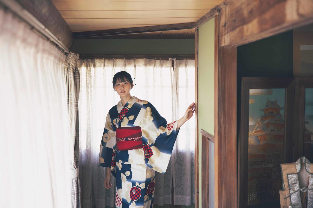 ファースト写真集の先行カットが公開されたSTU48瀧野由美子（撮影・倉本GORI）