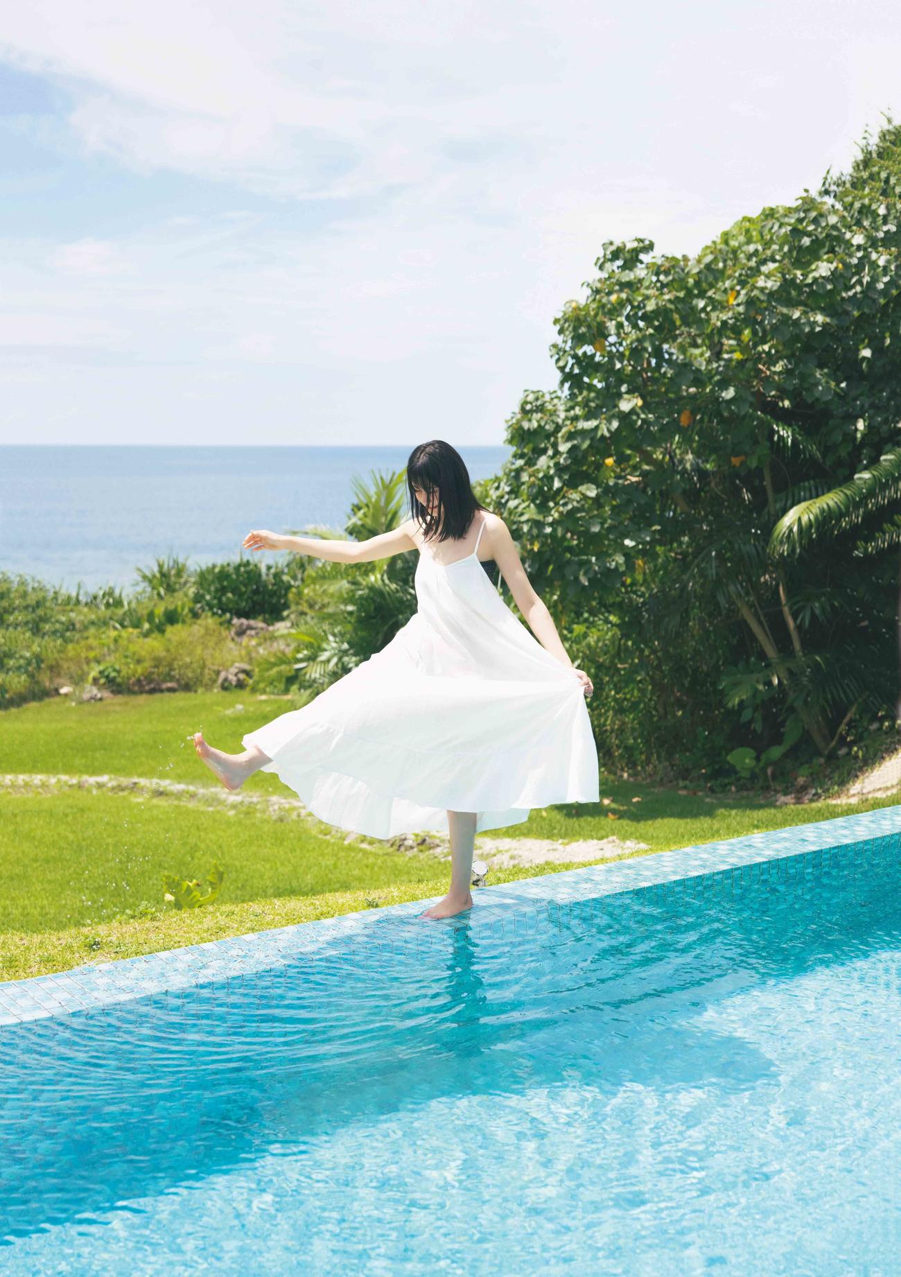 ファースト写真集の先行カットが公開されたSTU48瀧野由美子（撮影・倉本GORI）