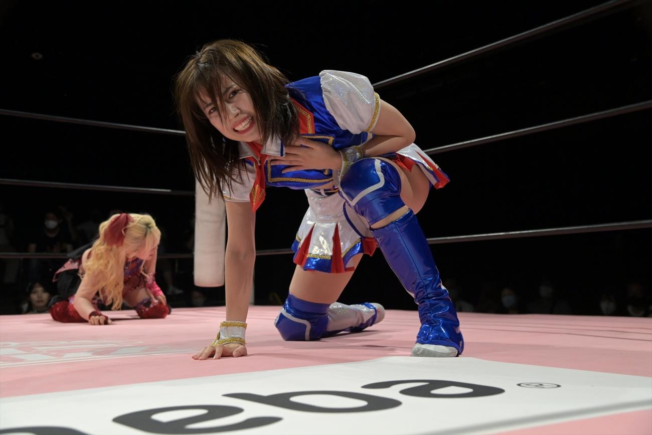 「第8回東京プリンセスカップ」1回戦で愛野ユキに敗れた荒井優希（Ｃ）東京女子プロレス