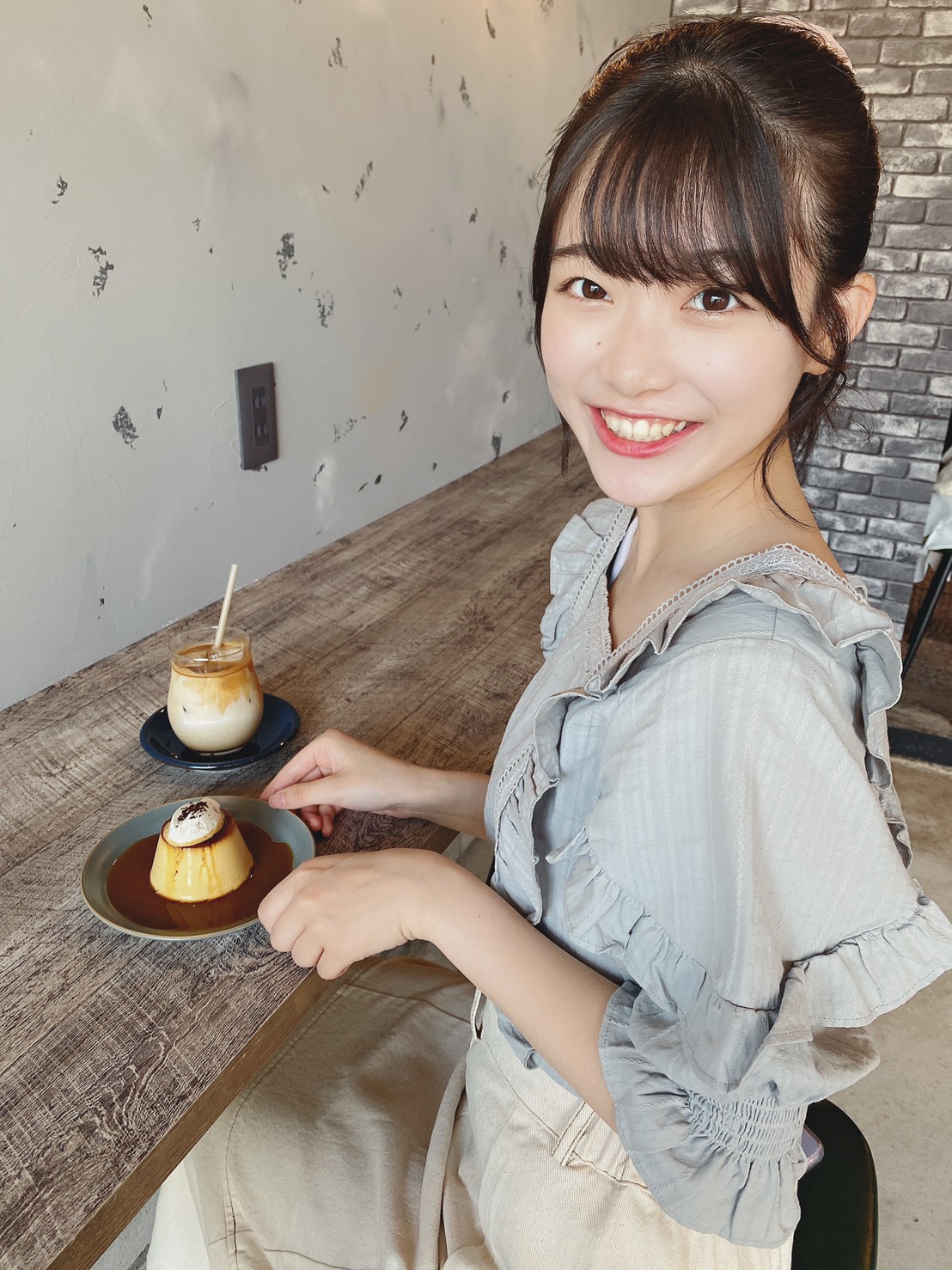 「新潟スイーツ部」部員として盛り上げを誓った小越春花（撮影・本間日陽）