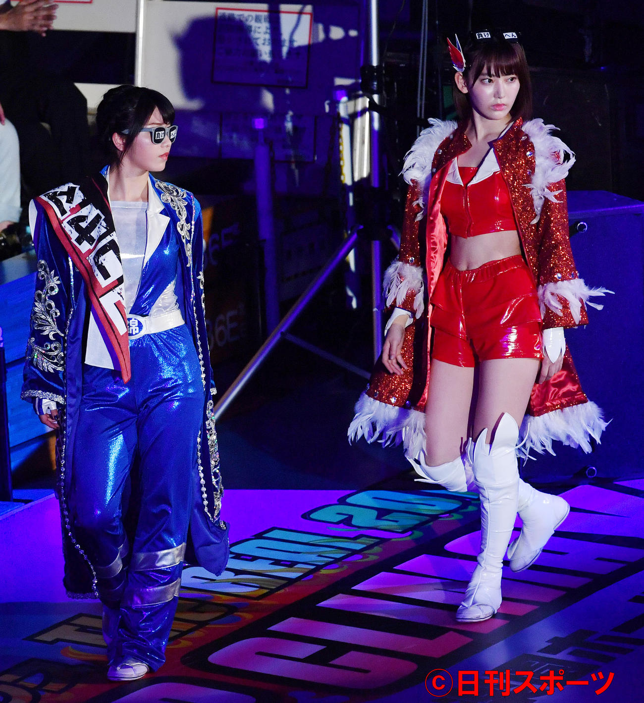 AKB48「豆腐プロレス　The REAL 2017 WIP CLIMAX」　スペシャルドリームタッグマッチ　横山由依（左）（2017年8月撮影）