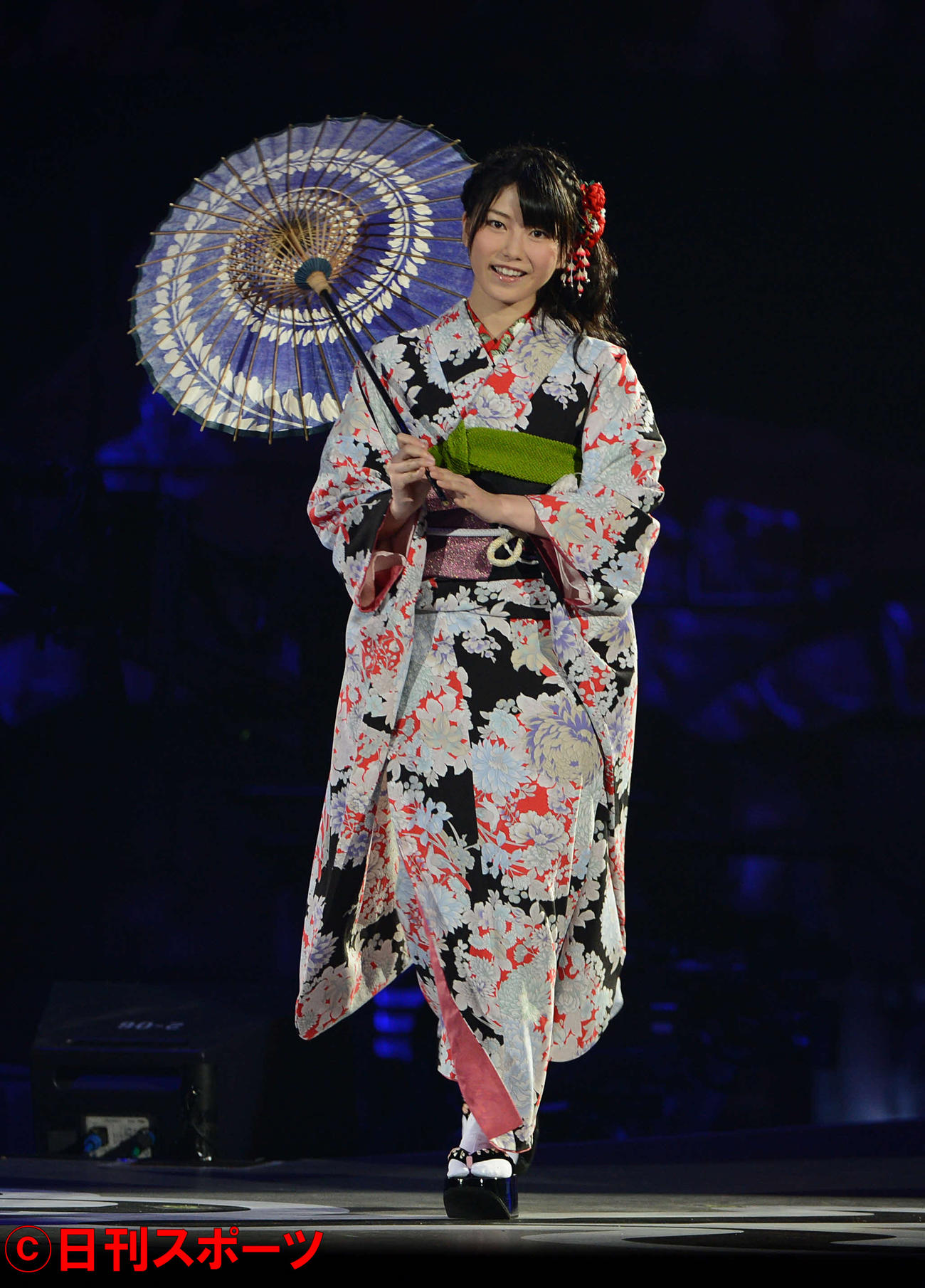 第3回AKB48じゃんけん大会　じゃんけん大会に臨む横山由依（2012年9月撮影）