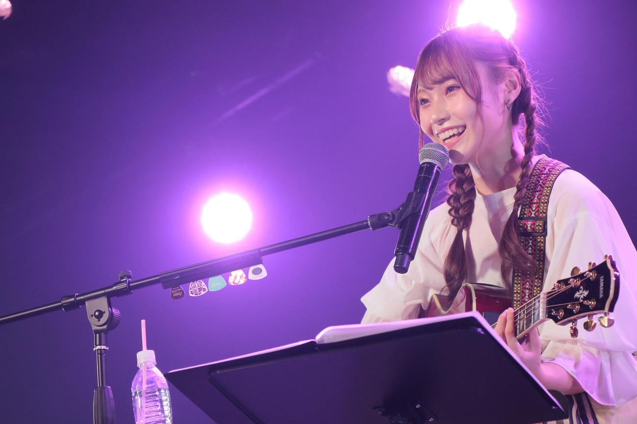 「さあやギター」配信1周年記念イベントを行ったNGT48川越紗彩（C）Flora