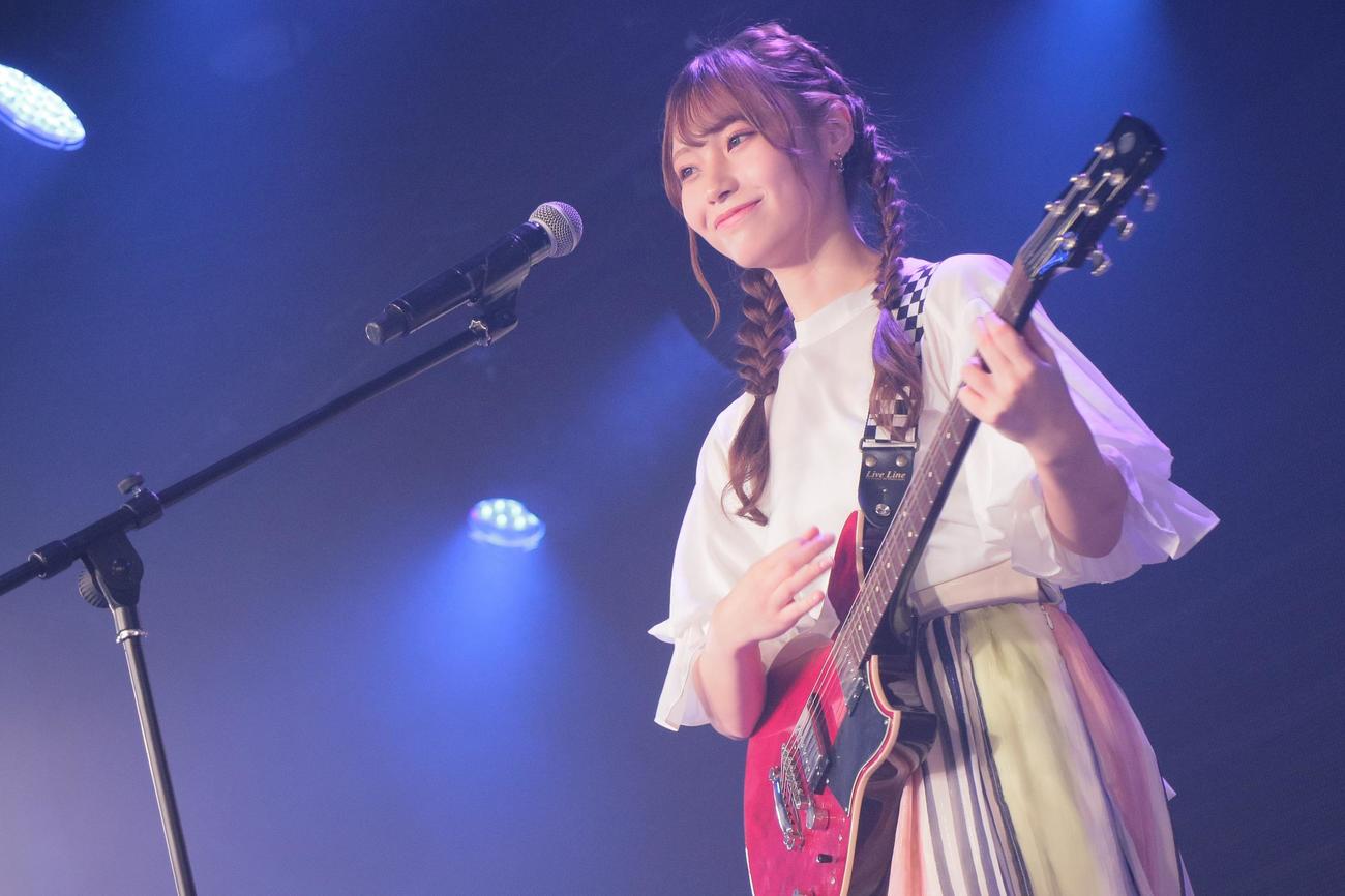 「さあやギター」配信1周年記念イベントを行ったNGT48川越紗彩（C）Flora