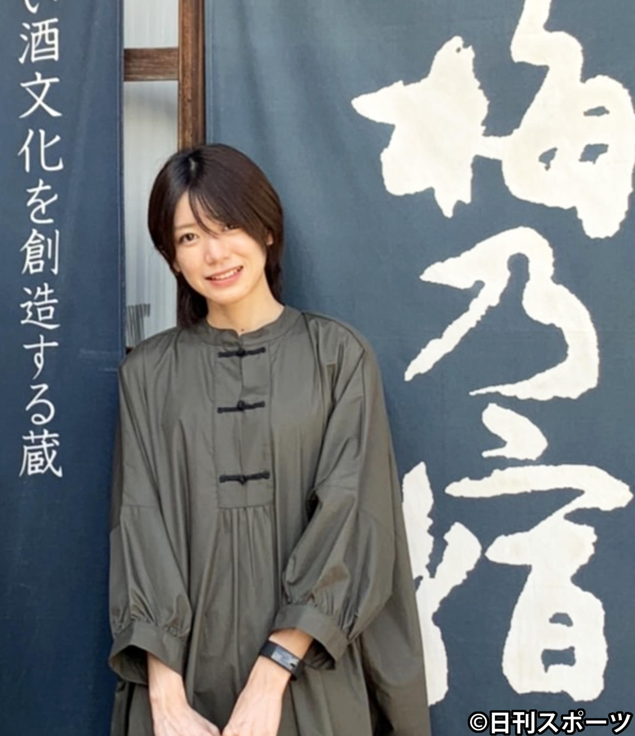 奈良県の酒造会社「梅乃宿酒造」と組んで日本酒をプロデュースしたAKB48大西桃香