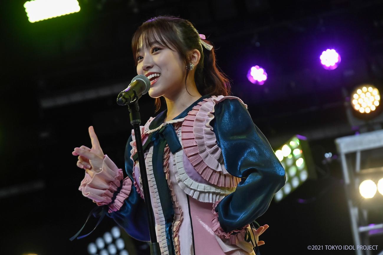 「TOKYO IDOL FESTIVAL 2021」で「なこみく」とした出演したHKT48矢吹奈子