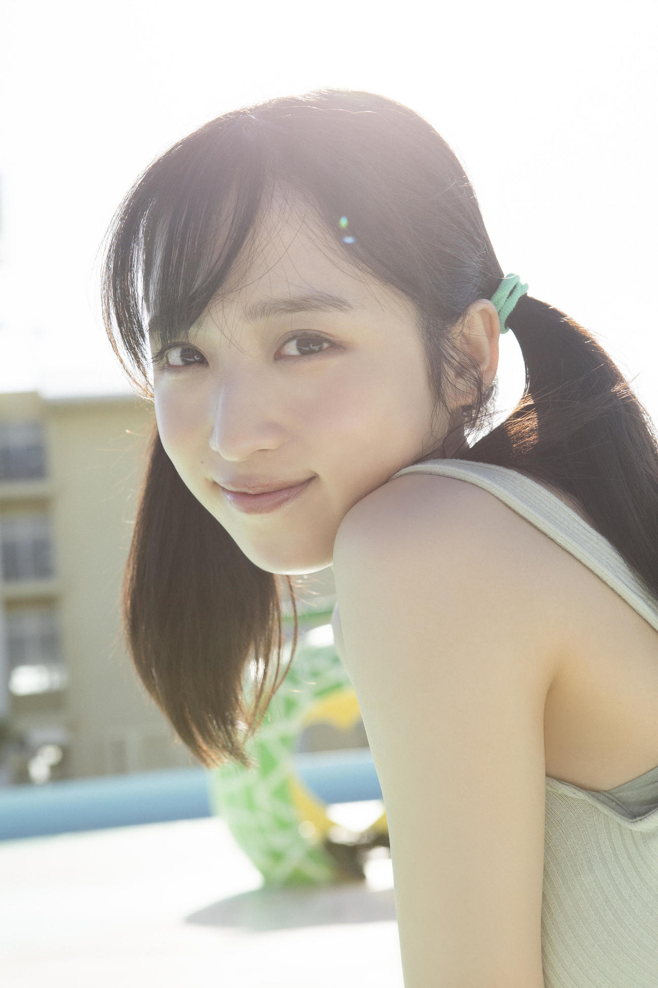 ファースト写真集発売が決まったAKB48小栗有以（撮影・細居幸次郎）